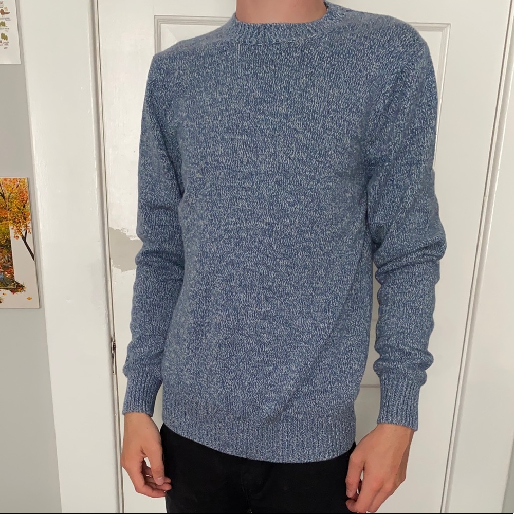 Medium St John’s Bay sweater, blue and white